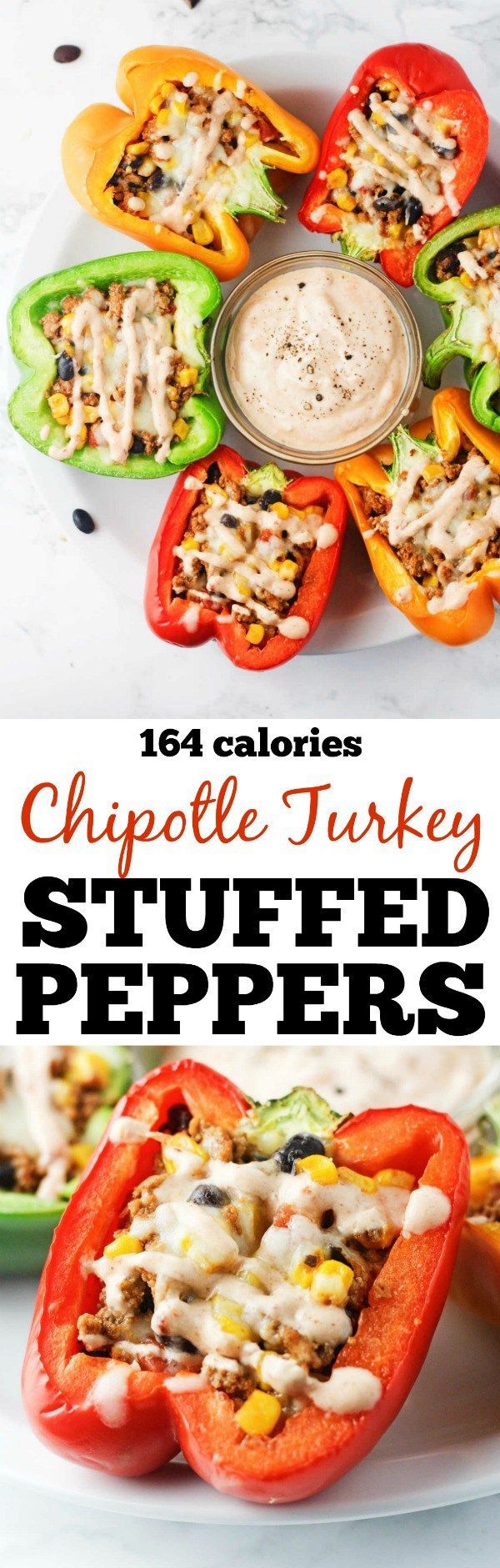 Chipotle Turkey Stuffed Peppers