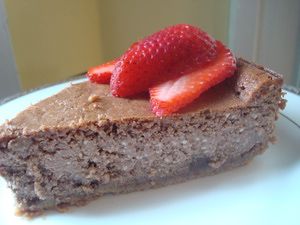 Chocolate Amaretto Ricotta Cheesecake