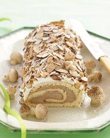 Chocolate and Nut Yule Log