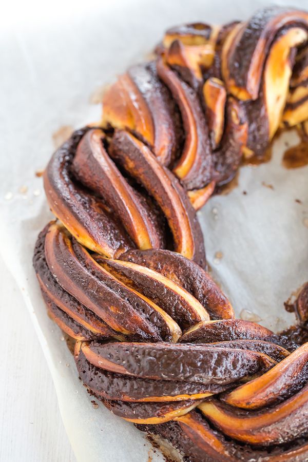 Chocolate Babka Wreath