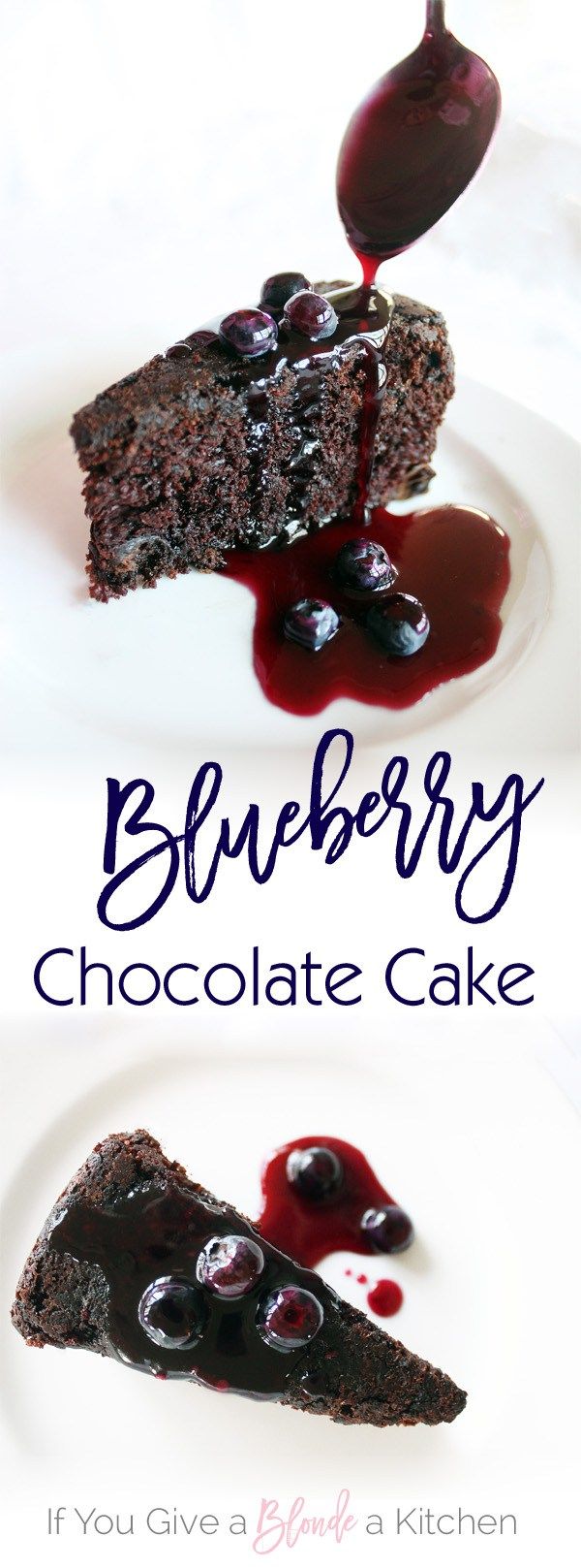 Chocolate Cake Blueberry Sauce