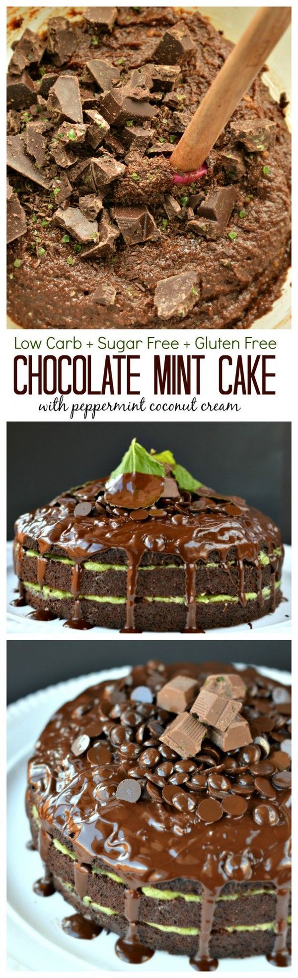 Chocolate Cake with Peppermint Coconut Cream