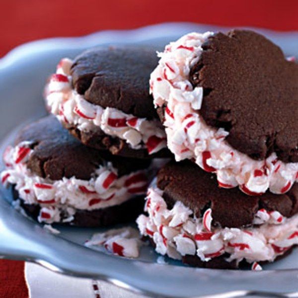 Chocolate Candy Cane Cookies