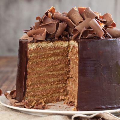 Chocolate Chicory Doberge Cake