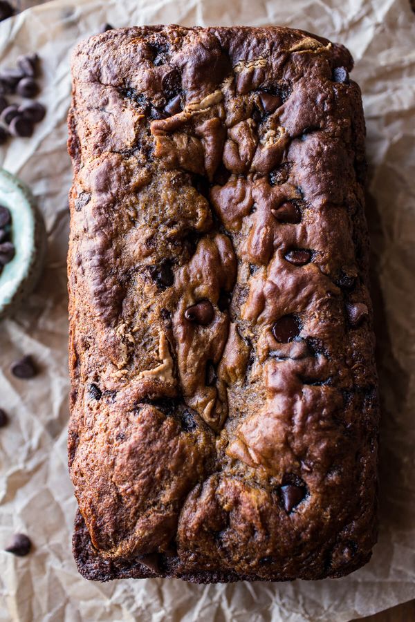 Chocolate Chip Almond Butter Banana Bread