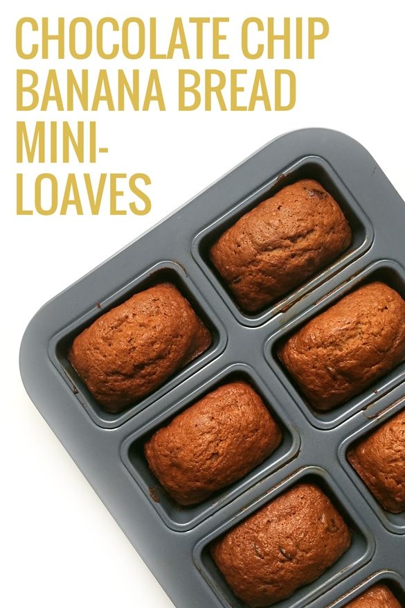 Chocolate Chip Banana Bread Mini-Loaves