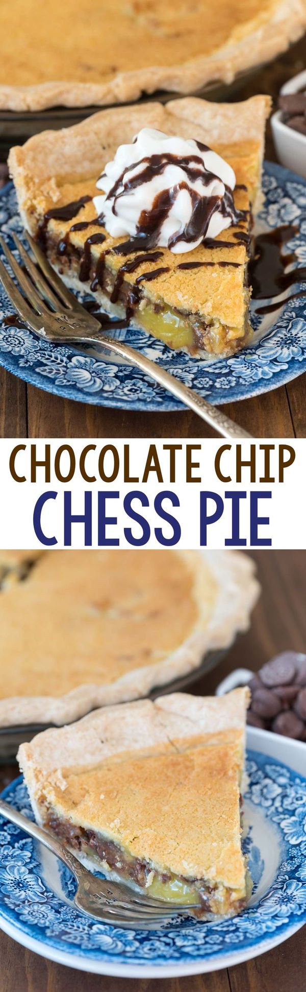 Chocolate Chip Chess Pie