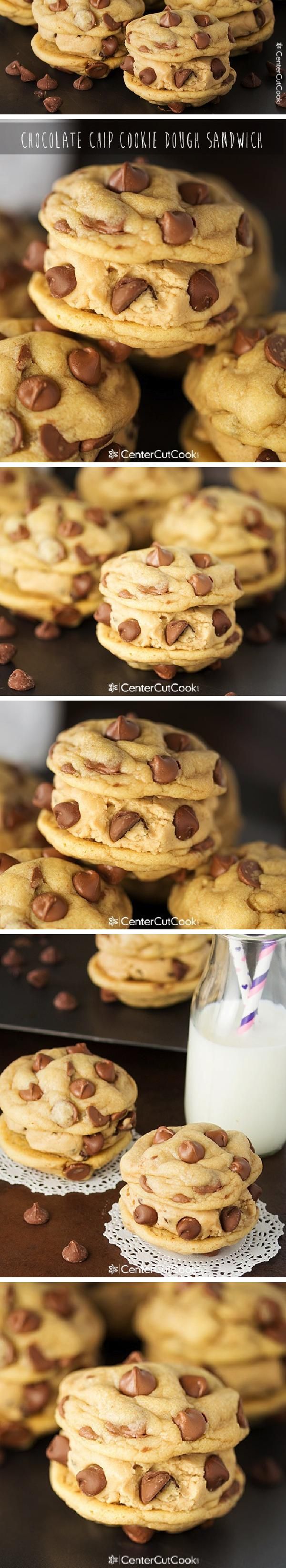 Chocolate Chip Cookie Dough Sandwich