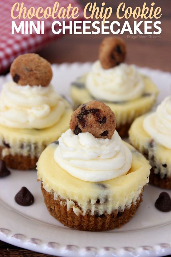 Chocolate Chip Cookie Mini Cheesecakes