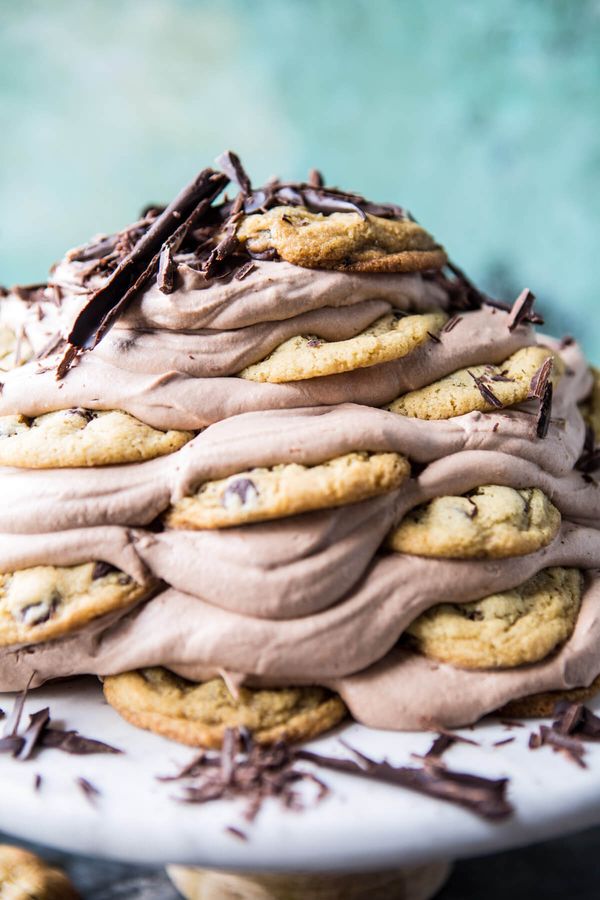 Chocolate Chip Cookie Nutella Ice Box Cake