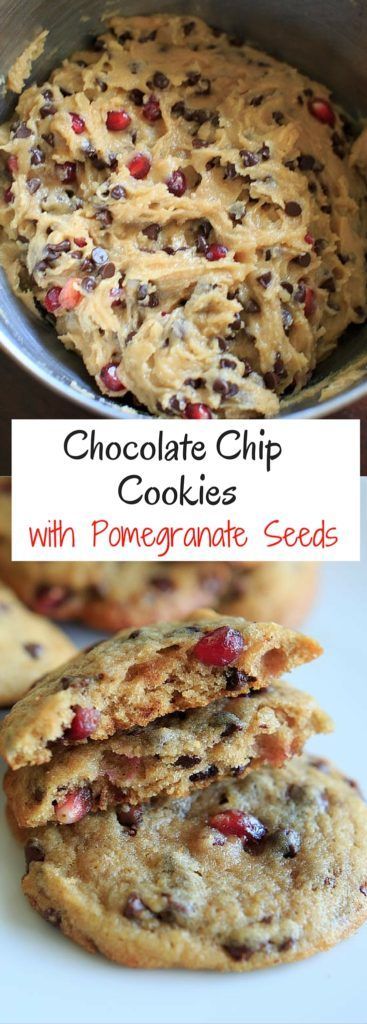 Chocolate Chip Cookies with Pomegranate Seeds