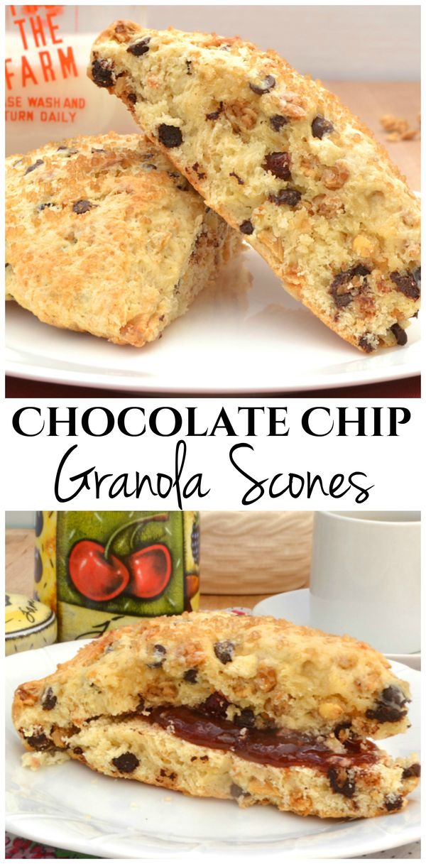 Chocolate Chip Granola Scones