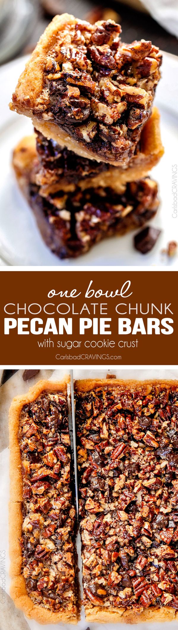 Chocolate Chunk Pecan Bars