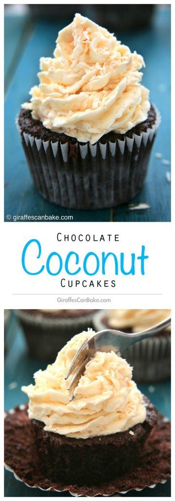 Chocolate Coconut Cupcakes