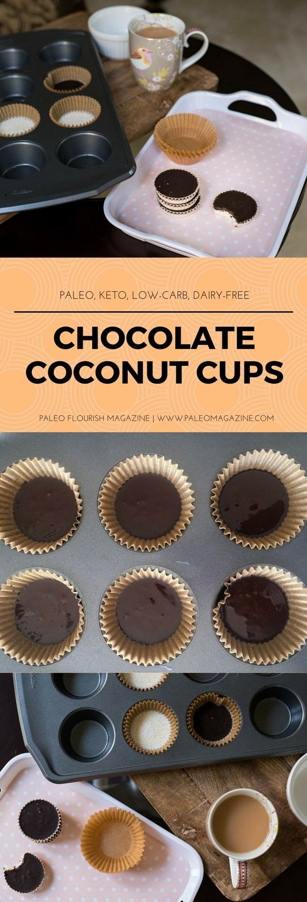 Chocolate Coconut Cups Recipe [Paleo, Keto, Low-Carb, Dairy-Free]