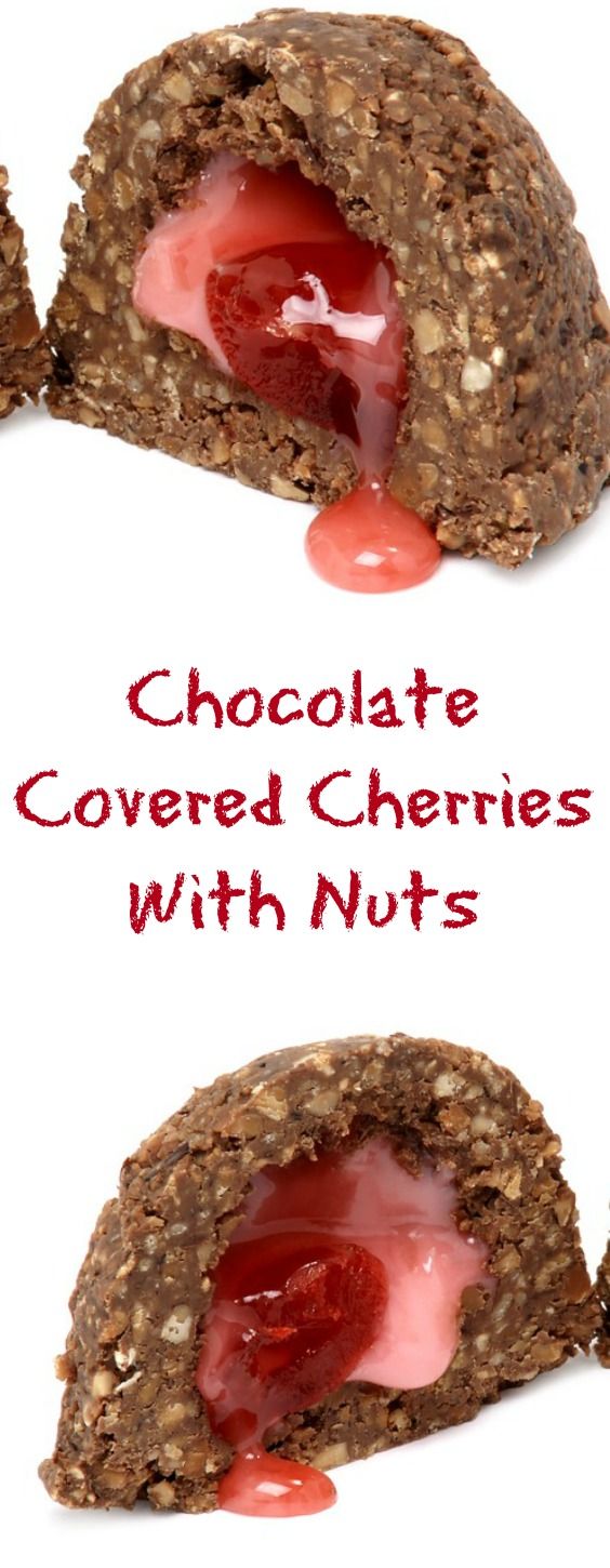 Chocolate Covered Cherries With Nuts