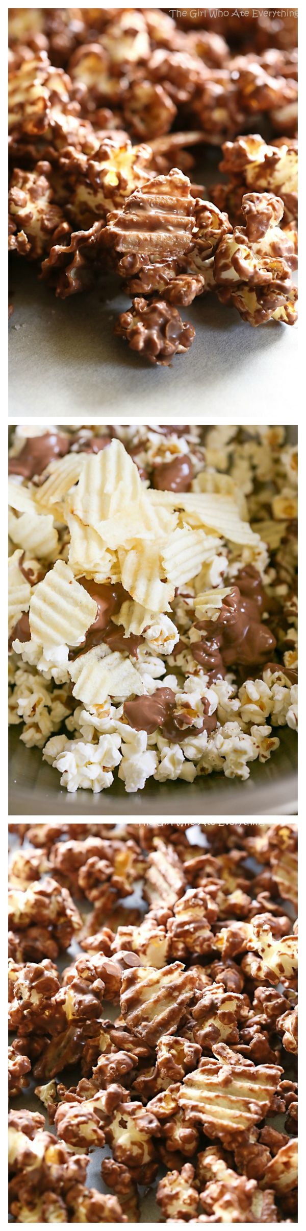 Chocolate-Covered Potato Chip Popcorn