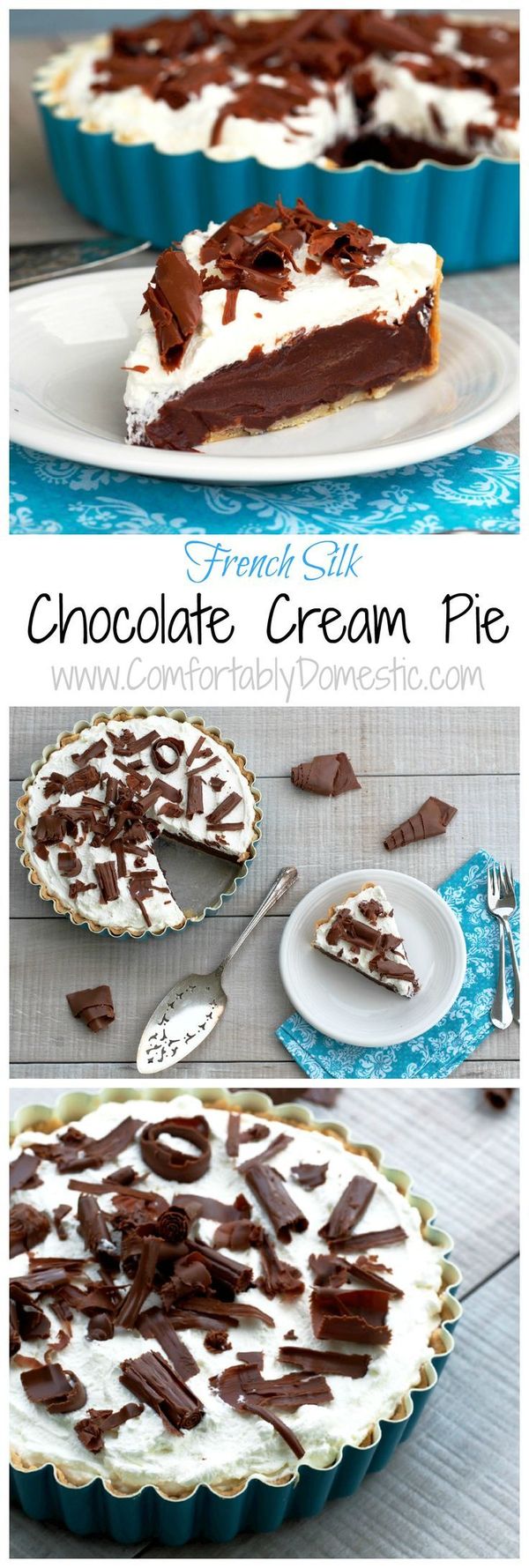 Chocolate Cream French Silk Pie