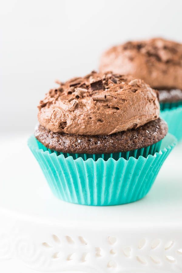 Chocolate Cupcakes with Chocolate Mousse Frosting