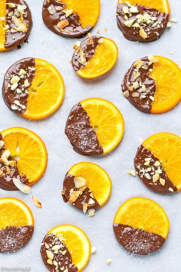 Chocolate Dipped Candied Orange Slices