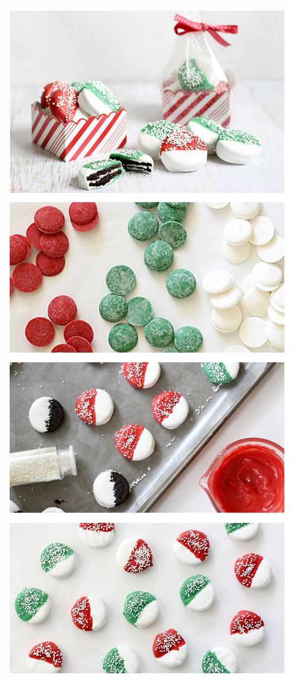 Chocolate-Dipped Christmas Oreos™