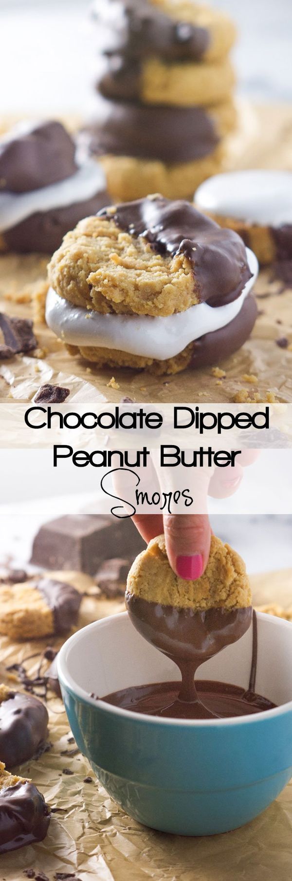 Chocolate Dipped Peanut Butter SMores