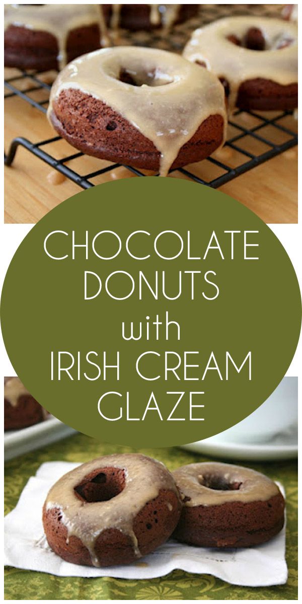 Chocolate Donuts with Irish Cream Glaze – Low Carb and Gluten-Free