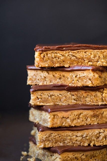 Chocolate Frosted Peanut Butter Bars