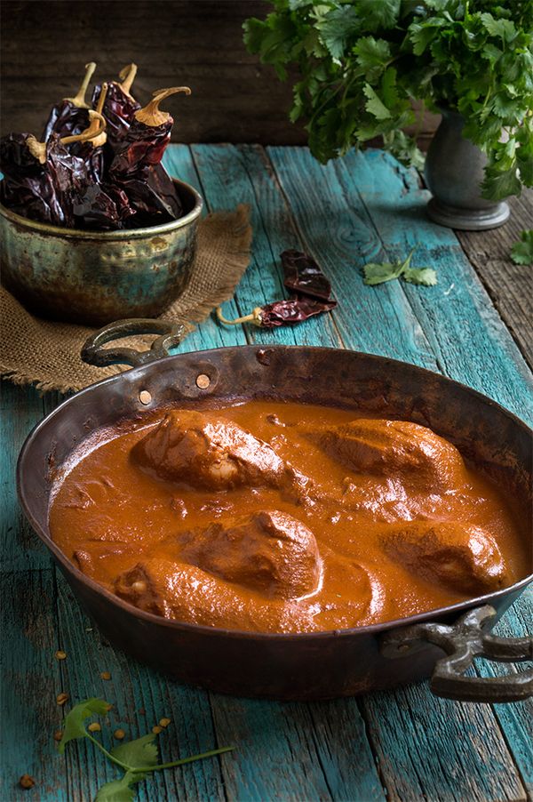 Chocolate hazelnut chicken mole