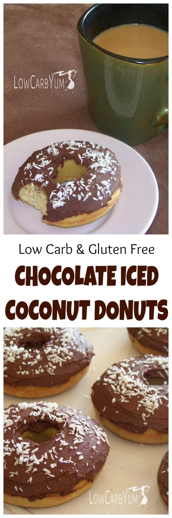 Chocolate Iced Coconut Donuts – Gluten Free