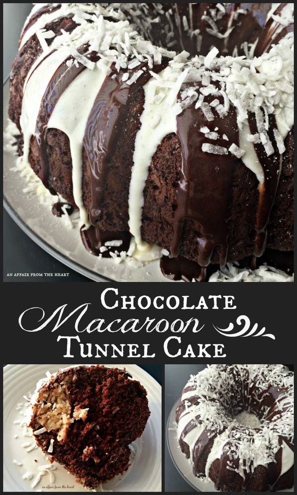 Chocolate Macaroon Tunnel Cake