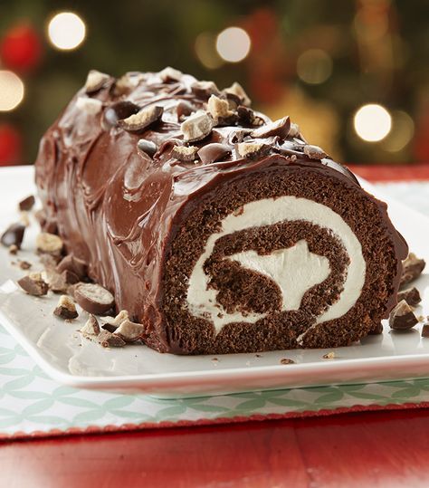 Chocolate Malted Milk Cake Roll