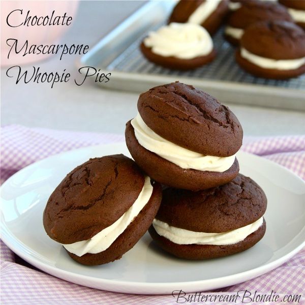 Chocolate Mascarpone Whoopie Pies