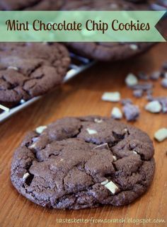 Chocolate Mint Chip Cookies