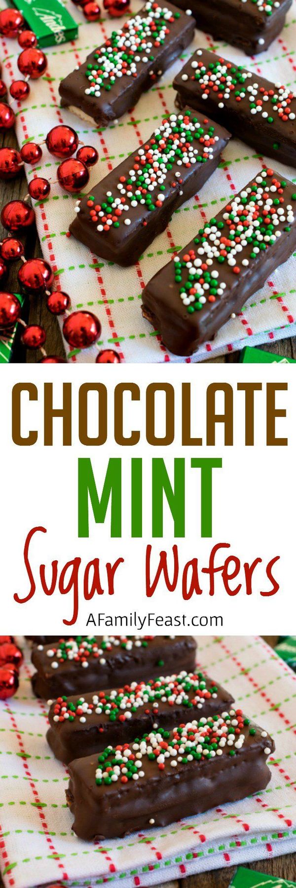 Chocolate Mint Sugar Wafers