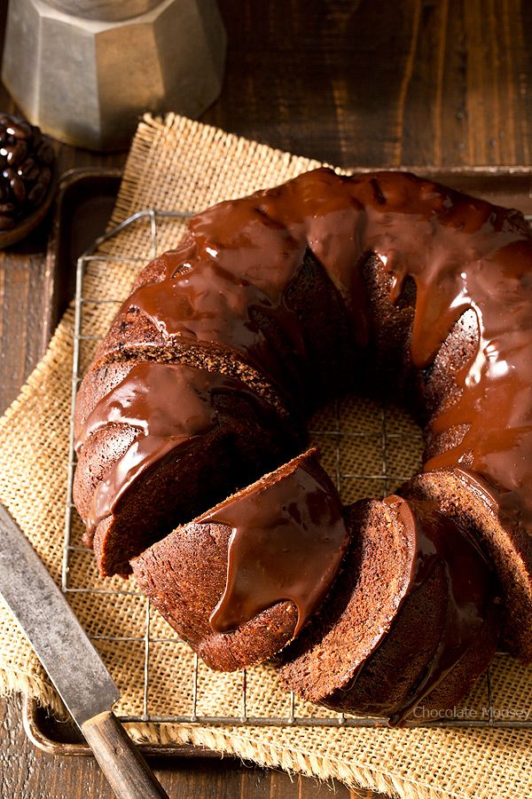 Chocolate Mocha Pumpkin Bundt Cake