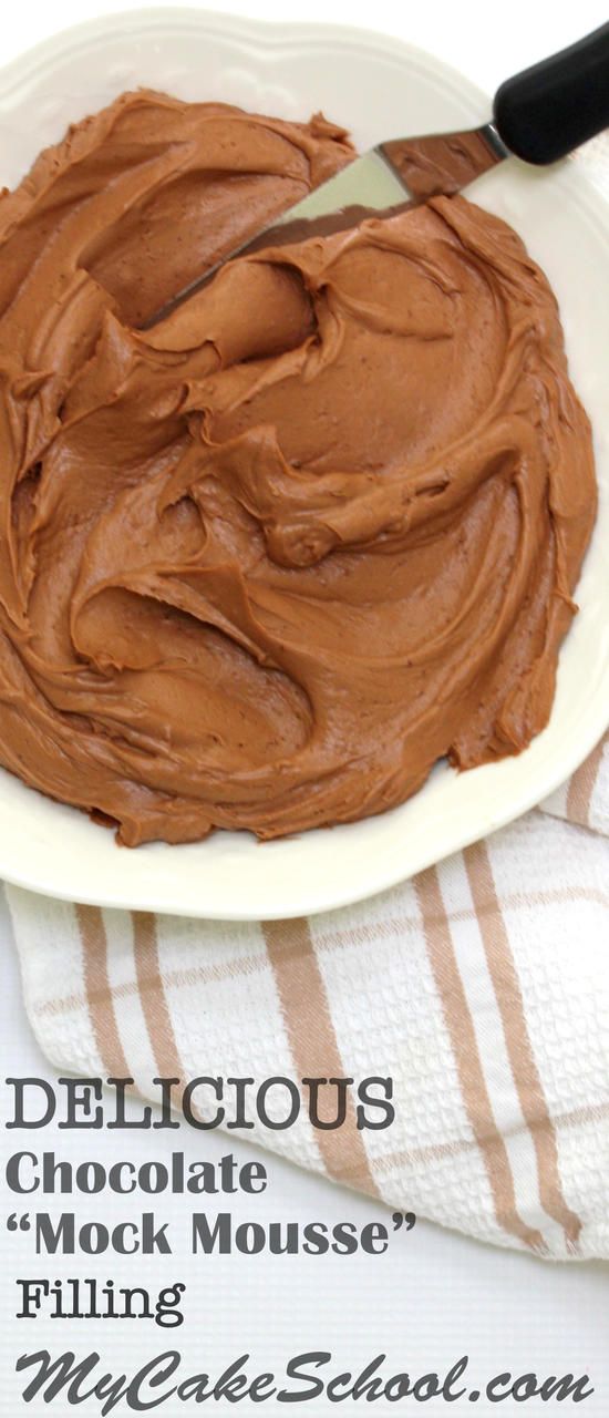 Chocolate Mock Mousse Filling