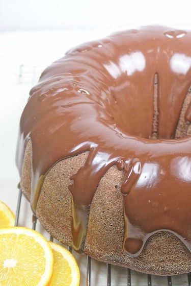 Chocolate Orange Bundt Cake with Chocolate Grand Marnier Ganache