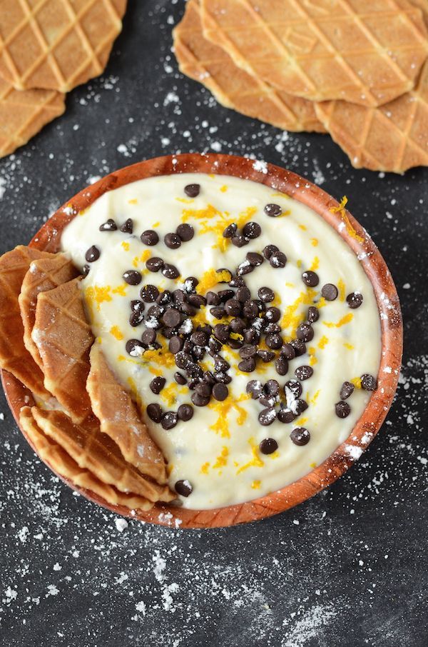 Chocolate Orange Cannoli Dip