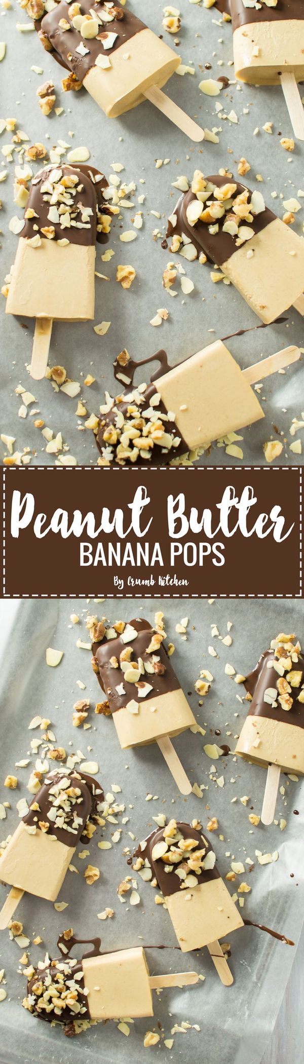 Chocolate Peanut Butter Banana Pops