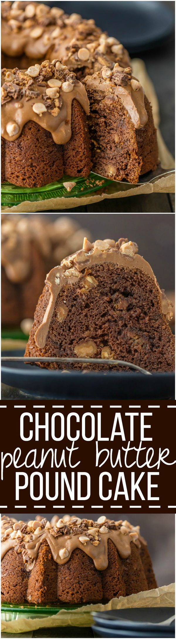 Chocolate Peanut Butter Cup Pound Cake