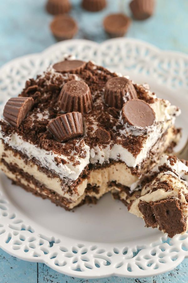 Chocolate Peanut Butter Icebox Cake