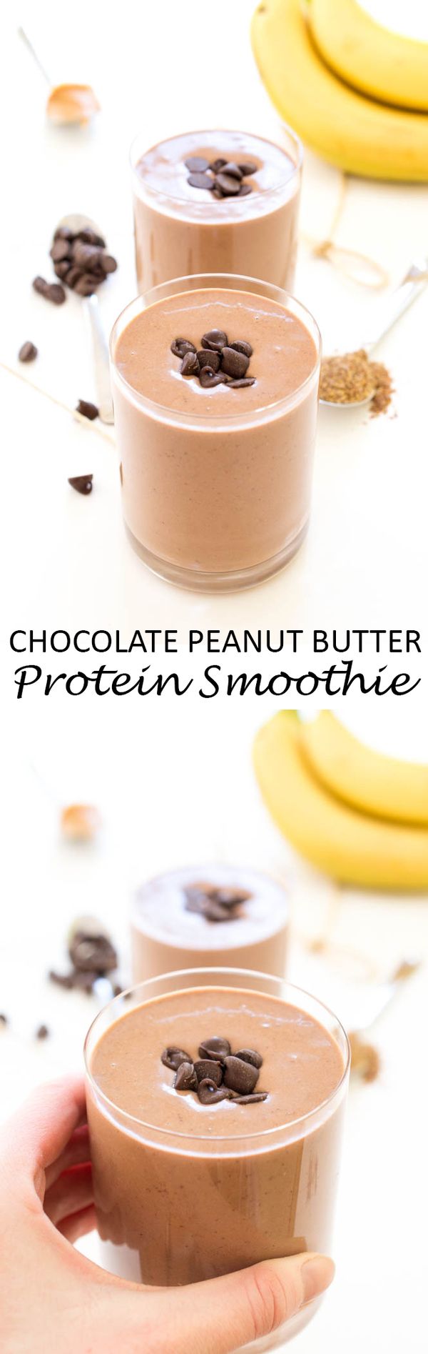 Chocolate Peanut Butter Protein Smoothie