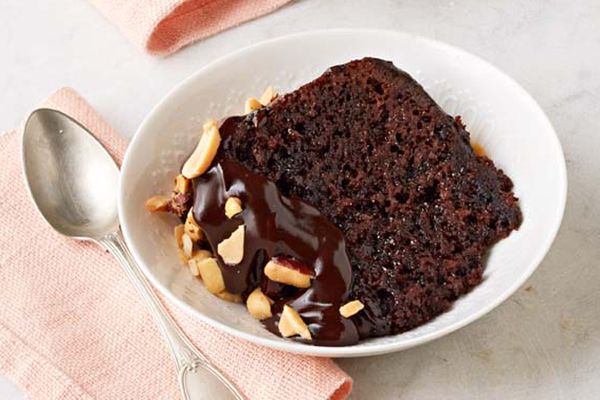 Chocolate-Peanut Butter Slow-Cooker Cake