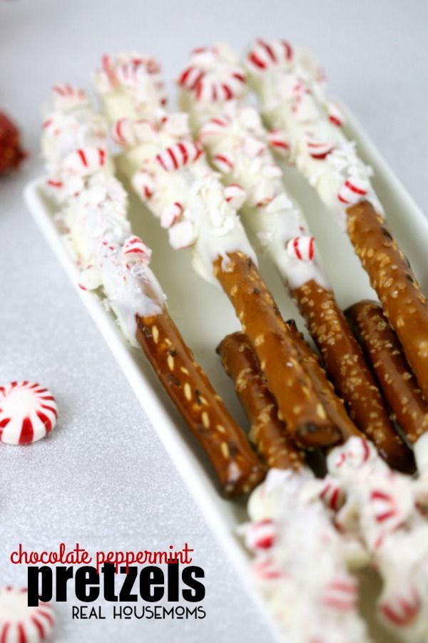 Chocolate Peppermint Pretzels