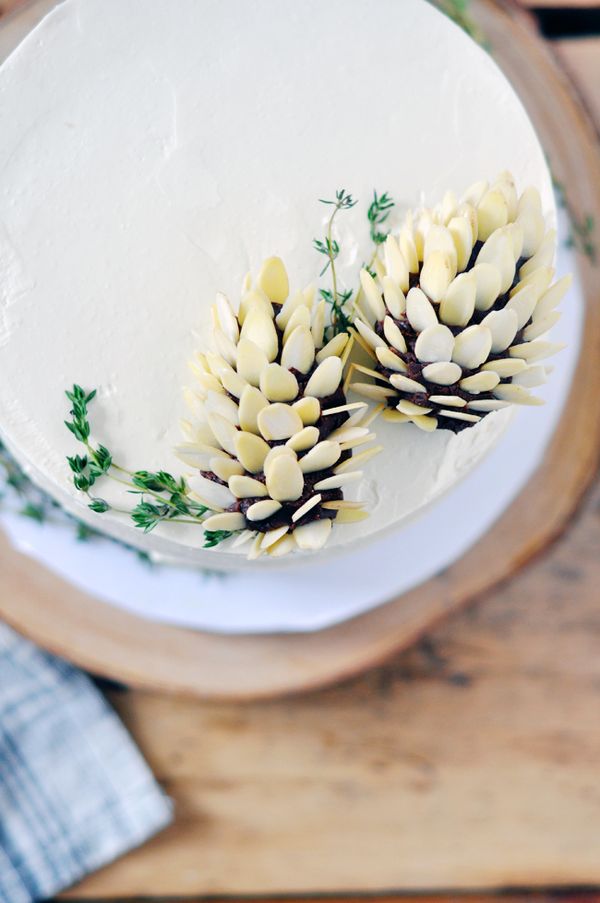 Chocolate Pinecone Cake Toppers