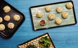 Chocolate, Pistachio, and Tahini Truffles