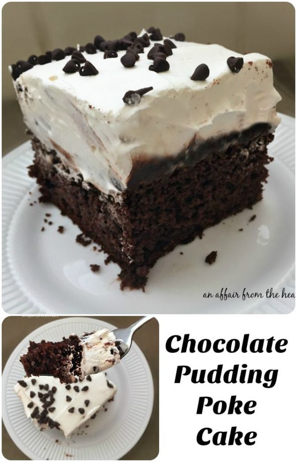 Chocolate Pudding Poke Cake