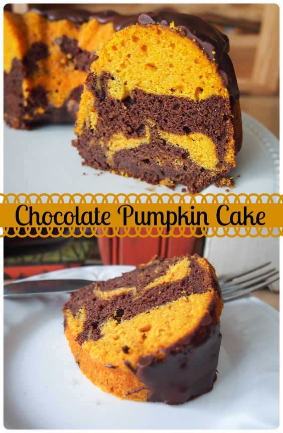 Chocolate Pumpkin Bundt Cake