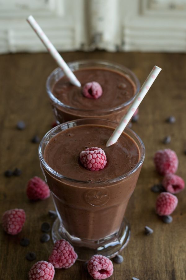 Chocolate Raspberry Smoothie